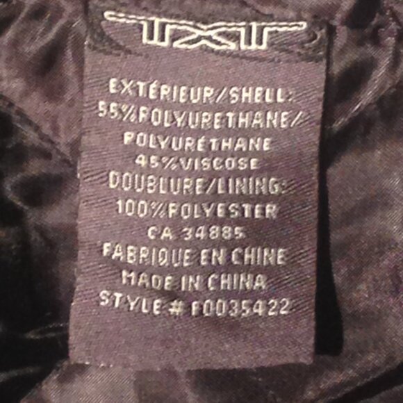 TXT Faux Leather Jacket - Picture 9 of 9